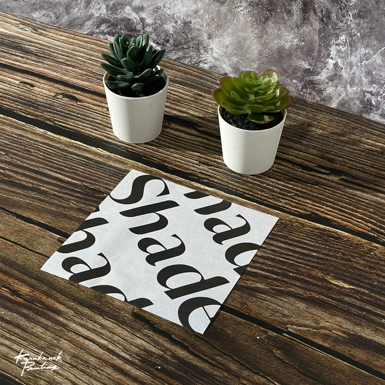 กระดาษรองอาหาร Shade พิมพ์แบรนด์